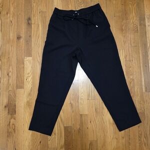 Zara Women's High Waist Casual Minimalist Pull On Pant Black Size Medium